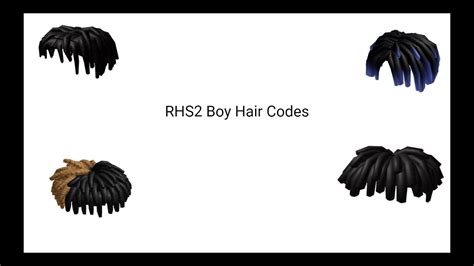 Rhs2 Boy Hair Codes Youtube