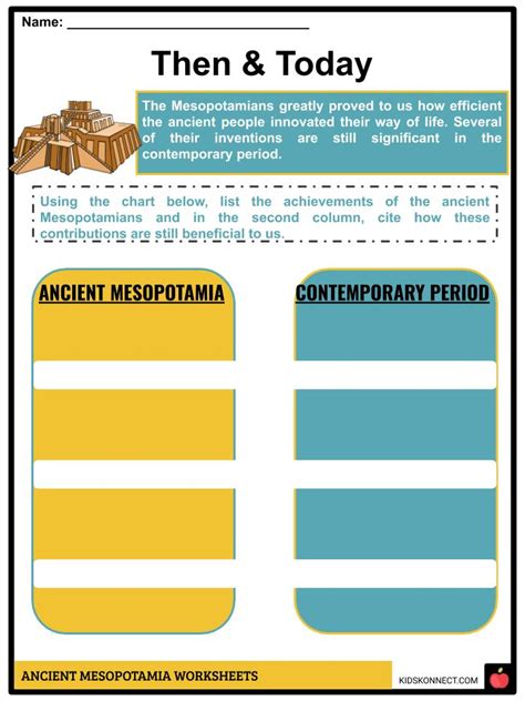 Ancient Mesopotamia Facts And Worksheets Teaching Resources
