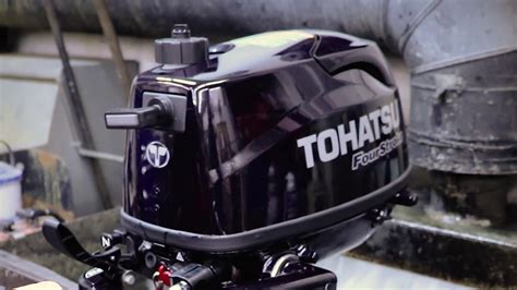 Running A Tohatsu 6hp Four Stroke Outboard Motor Youtube