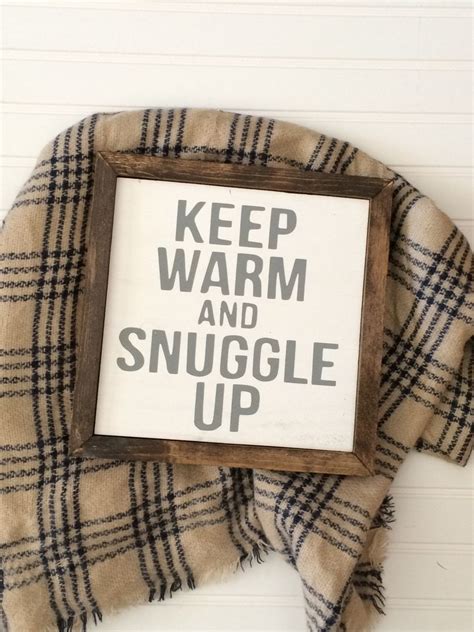 Snuggle Lets Snuggle Fall Sign Fall Decor Winter Decor