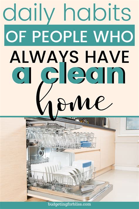 14 Daily Habits To Keep Your House Clean Budgeting For Bliss Daily