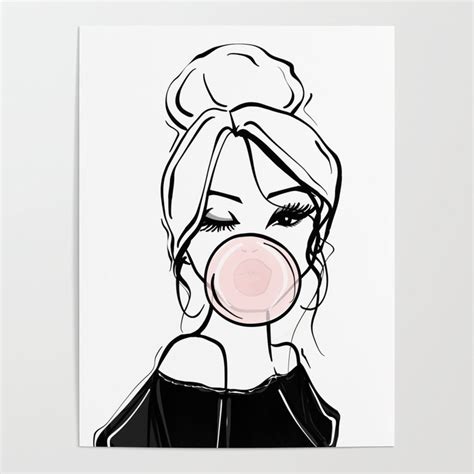 Pebeo Drawing Gum Gum Drawing Bubble Girl Wink Bubblegum Iphone Case