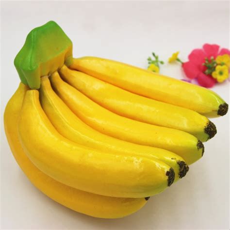 Artificial Fake Fruits Yellow Foam Bananas Group Ornaments X Cm Christmas Wedding Party Home