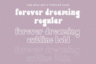 Forever Dreaming Font By Subectype Creative Fabrica