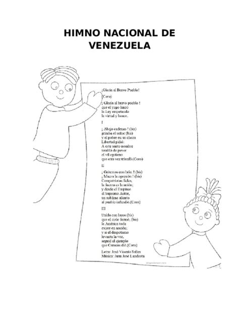 Doc Himno Nacional De Venezuela Solucion Con Trabajo