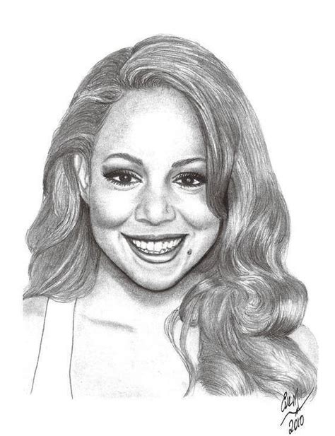 Hoopa unbound pokemon coloring pages. Mariah Carey Drawing by Eve Maureen Marshall