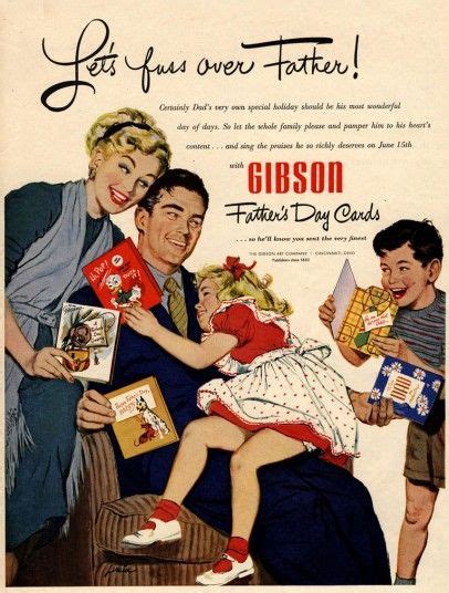 In Pictures Vintage Fathers Day Advertising Fathers Day Cards