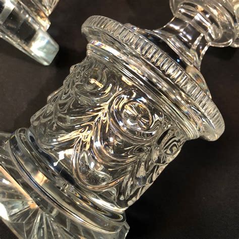 Proantic Paire de vases Médicis en cristal d époque Charles X