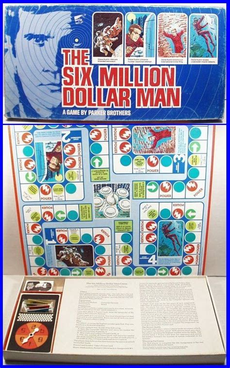 Vintage 1975 The Six Million Dollar Man Board Game By Parker Brothers