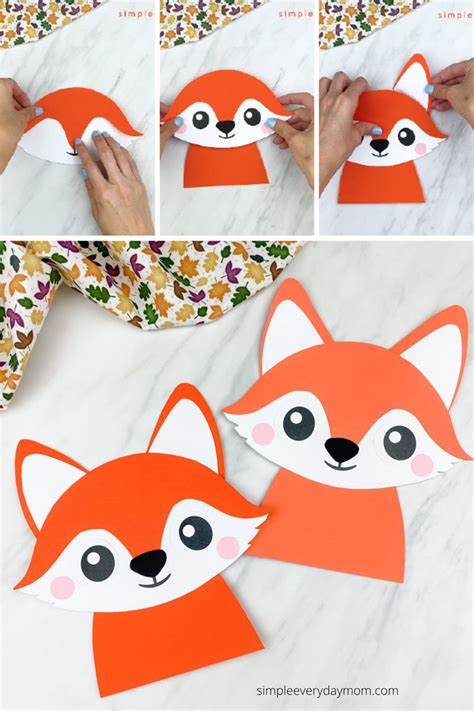 This Paper Fox Craft Is A Fun Fall Or Woodland Animal Activity For Kids