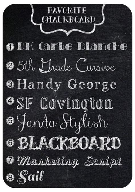 18 Favorite Chalkboard Fonts Images Printable Chalkboard Fonts Free