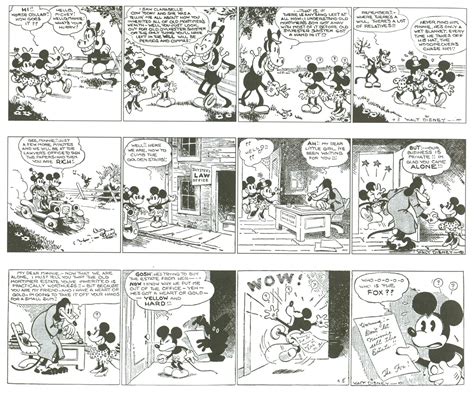 El Lector De Historietas Walt Disney Mickey Mouse Tiras De Prensa