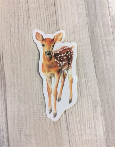 Deer Sticker Deer Accessories Baby Deer Sticker Woodland Etsy