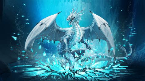 Ice Dragon Desktop Hd Wallpaper 37951 Baltana