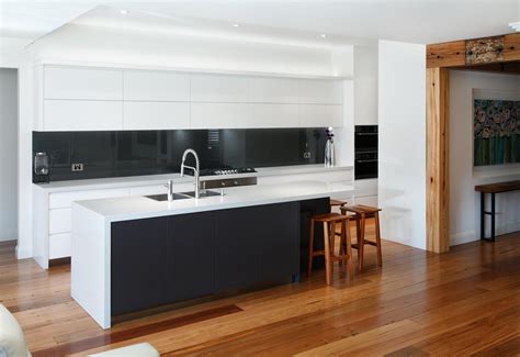 Black And White Contemporary Kitchen Completehome