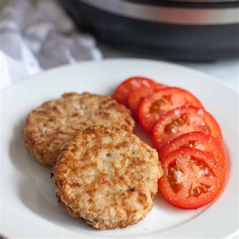 My air fryer burger recipe makes the juiciest hamburgers ever and they cook quickly and evenly! Air Fryer Frozen Turkey Burgers - Thyme & JOY