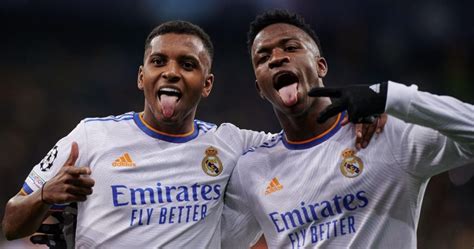 Vinicius Junior And Rodrygo Of Real Madrid During The Champions League