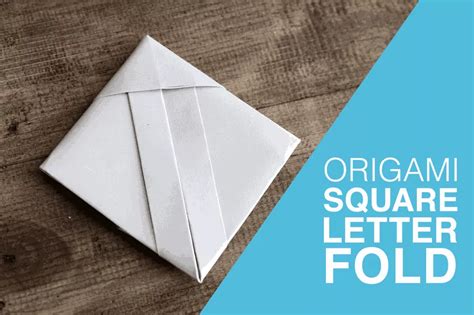 Origami Square Letterfold Tutorial Origami Sobres Doblar Cartas