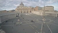 Webcam Petersplatz und Petersdom, Vatikanstadt - Piazza San Pietro ...