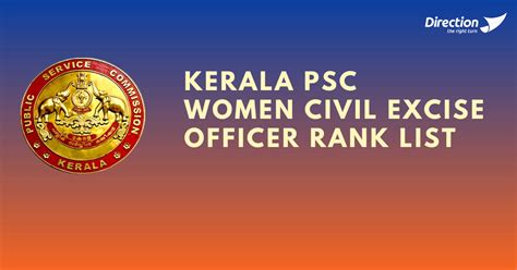 Kerala Psc Women Civil Excise Officer Rank List 2021