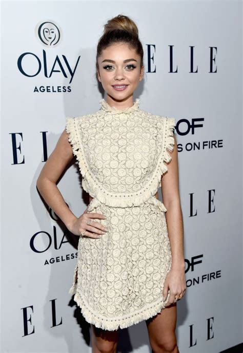 sarah hyland 2016 elle s women in television dinner fashion style