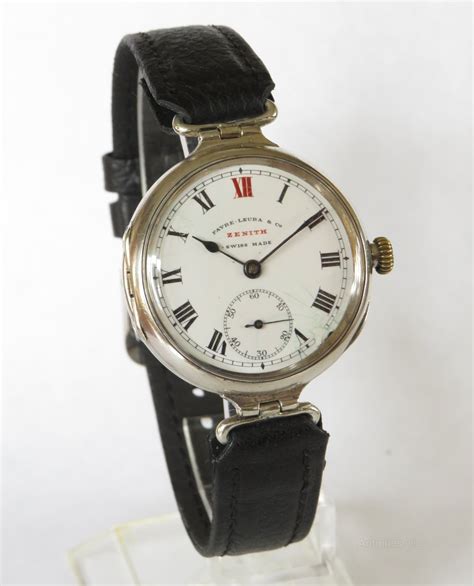 Antiques Atlas Gents Ww1 Silver Zenith Watch From Favre Leuba