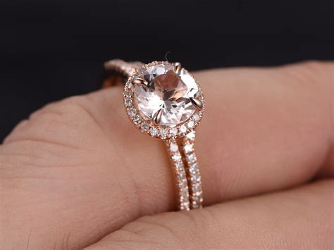 We've rounded up 50 beautiful small diamond engagement rings under one carat that will put the ring olympics to shame. 5mm Round Cut morganite engagement ring set,Curved U ...