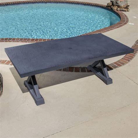 | skip to page navigation. Camellia 84x42 Inch Cast Aluminum Rectangular Patio Dining ...