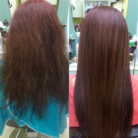 Keratin Before And After Permed Hairstyles Modern Hairstyles Using A