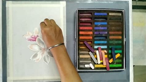 How To Draw A Flowers Painting With Soft Pastel Easy Pastel Painting