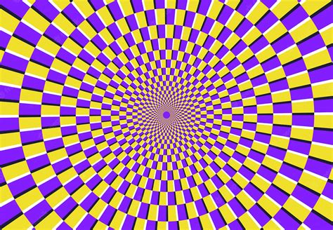 Illusion Doptique En Spirale Modèle Psychédélique Magique Illusions