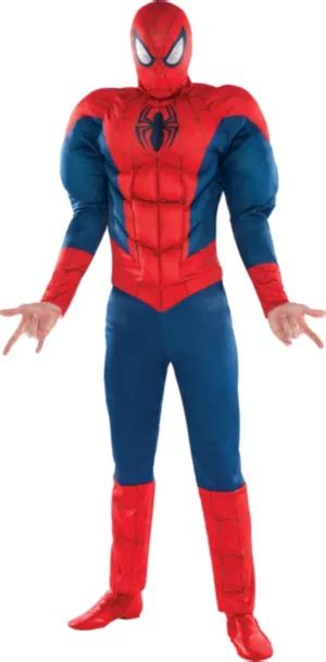Adult Classic Spider Man Muscle Costume Party City