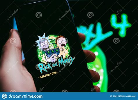 Rick And Morty Adult Animated Science Fiction Sitcom Editorial Stock