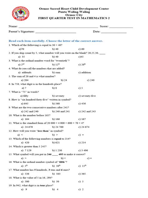 Math 2 Cher Precious Pdf Numbers Mathematics