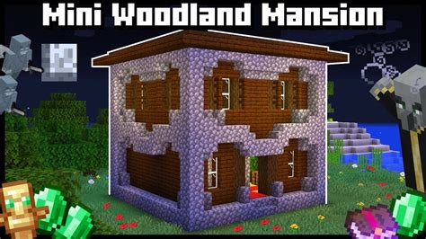 Minecraft How To Build A Mini Woodland Mansion Tutorial Youtube