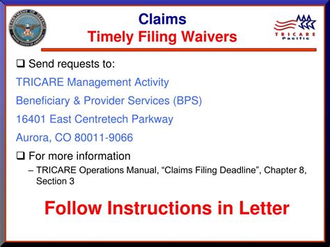 Ppt Taop Tricare Advanced Course 2010 Claims Powerpoint Presentation