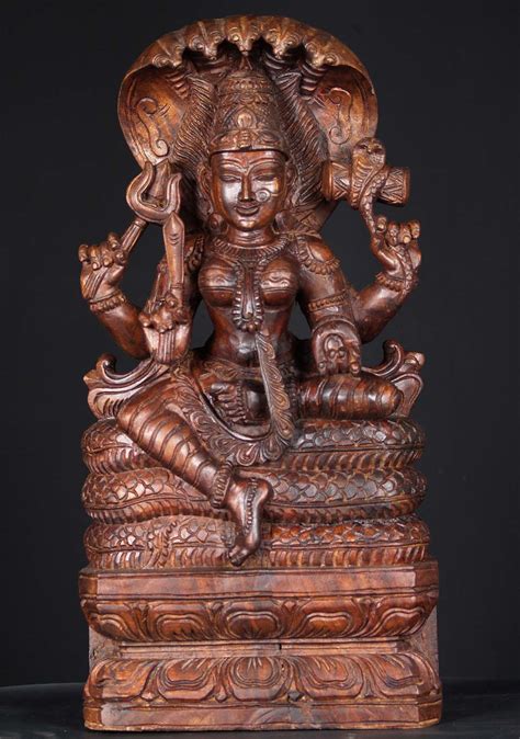 Sold Wooden Shakti Mariamman Statue 24 76w1ha Hindu Gods And Buddha