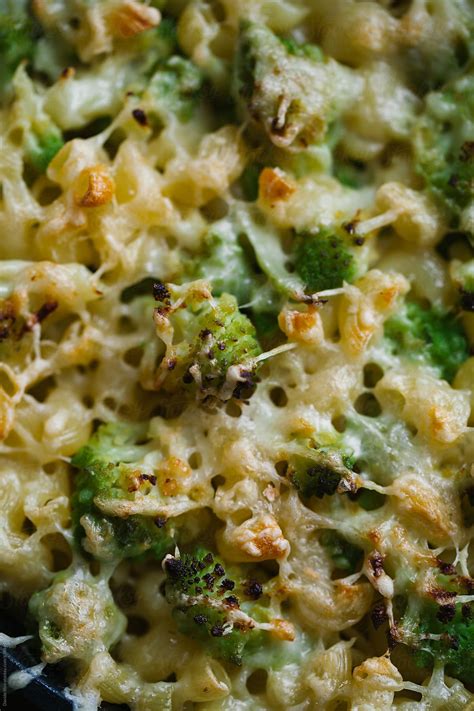 Pasta Au Gratin With Broccoli And Parmesan Del Colaborador De Stocksy