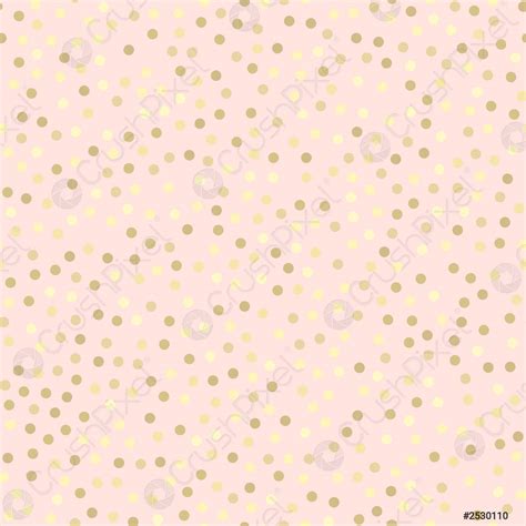 Golden Glitter Seamless Pattern Pink Background Stock Vector 2530110