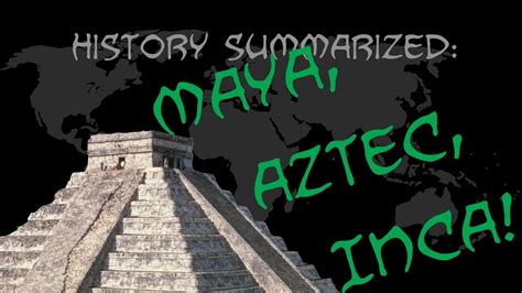 History Summarized The Maya Aztec And Inca Youtube