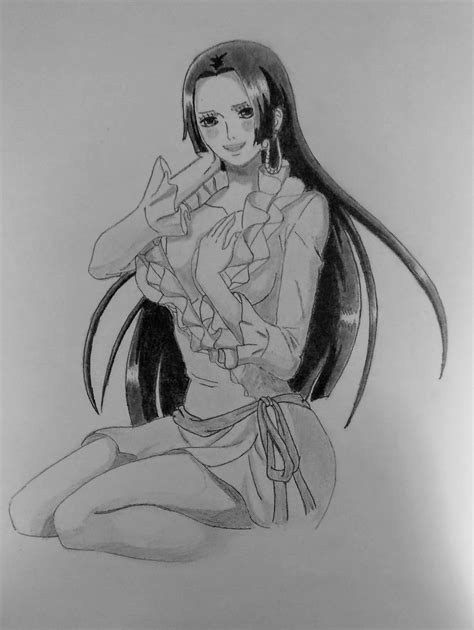 My Pencil Sketch Of Boa Ref Image From One Piece Treasure Cruise Game Ronepiece