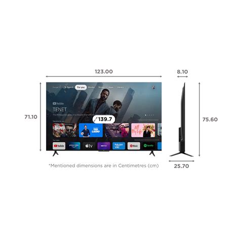 Buy Tcl 55p635 1397 Cm 55 Inch 4k Ultra Hd Led Android Tv With Dolby