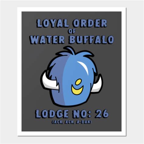Loyal Order Of Water Buffalo Flintstones Wall Art Teepublic