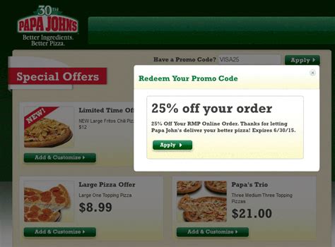 Check below to see more relevant questions including how do i use pilot flying j coupon code? how can i find more pilot flying j discounts? and problems like why wouldn't pilot flying j coupon code work?, etc. Papa Johns Deal! | Pizza coupons, Joe's pizza, Good pizza