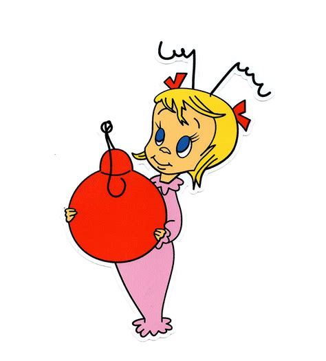 little cindy lou who sticker from the movie “how the grinch stole christmas” home