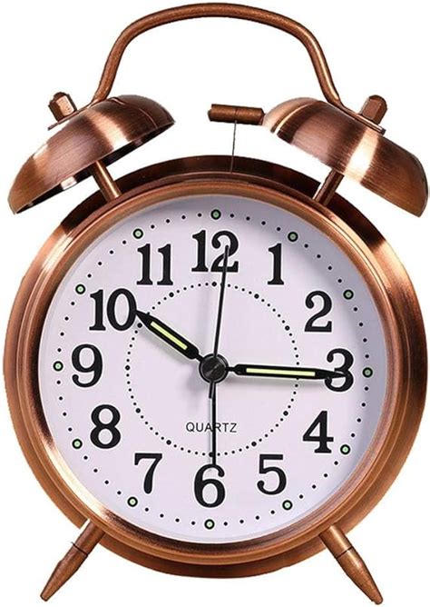 Meigold Retro Alarm Clock Old Fashioned Bedside Alarm Clock Silent