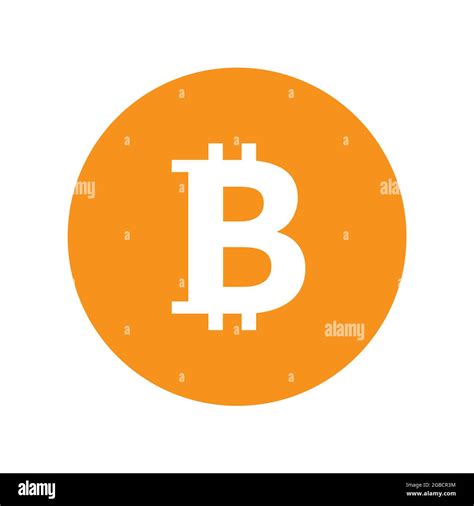 Bitcoin Orange Logo Icon In Circle Stock Vector Image And Art Alamy