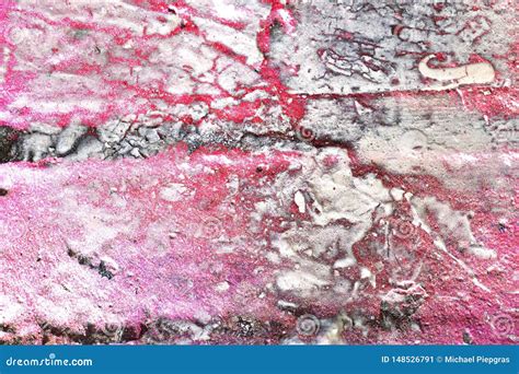 Detailed Colorful Painted Concrete Walls In A High Resolution Close Up
