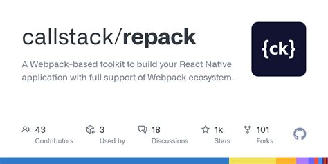 Github Callstack Repack A Webpack Based Toolkit To Build Your React Native Application With