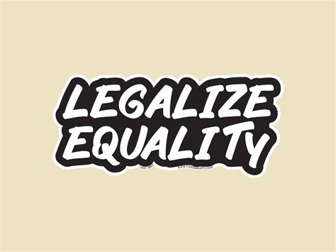 Legalize Equality Large Or Small Die Cut Bumper Sticker Car Etsy